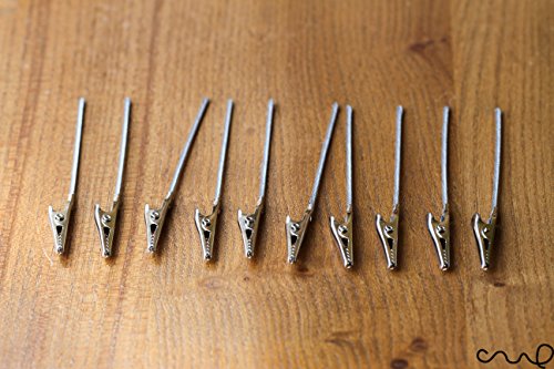 Redchocol8 redchocol8 (R) Lot de 10 pinces crocodile Alligator Clips en métal avec fil de fer au volant Tableau mémo/Memo clip/Supports Supports/Note/Note/Porte-cartes/Craft/TVA, Set of 3 code EAN 5060459401952 