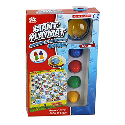 A to Z Games Giant playmat snakes & ladders game with go dice 5060477567272 (5060477567272)