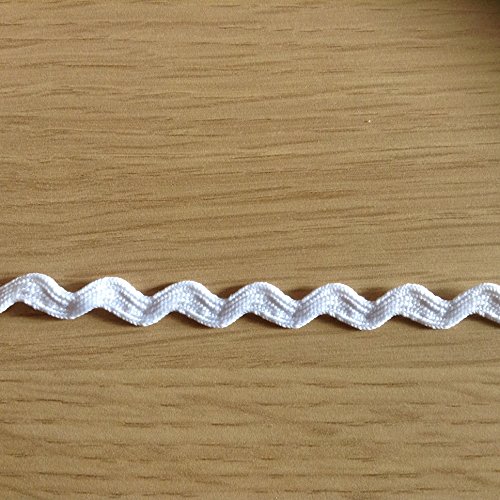 3 M Blanc tressé rickrack, ce est un plat étroi...