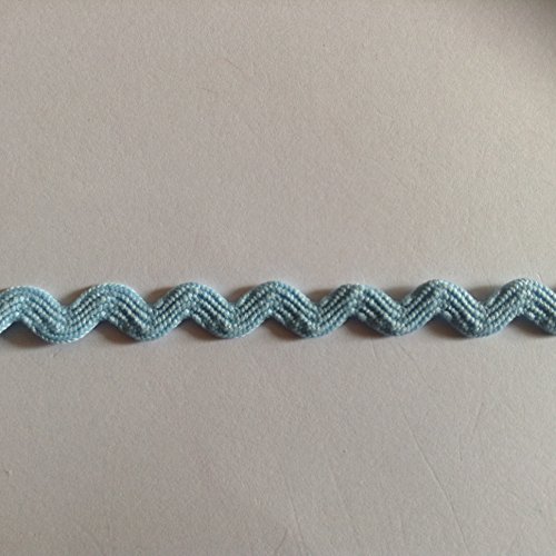 3 M rickrack tressé bleu pâle, ce est un plat é...