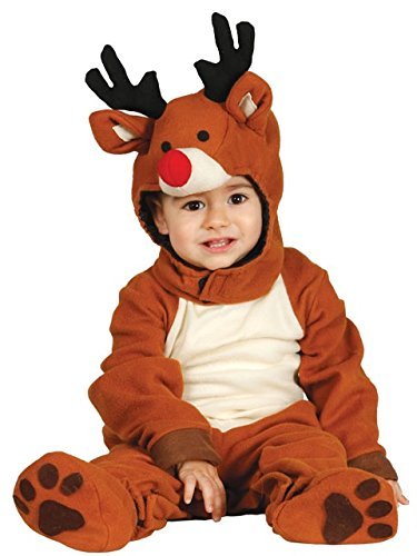 Bébé Garçons Filles Mignon Renne Rudolph Noël Festif Costume De Déguisement 6-12 & 12-24 mois - 6-12 Months 5060497772915 Fancy Me