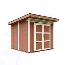 TIMBELA Abri de jardin à base de bois en pannea...