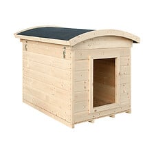 TIMBELA Niche pour Chien Exterieur en Bois - Ma...