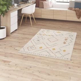  Tapis Manzo Berbère GoodHome beige et pastel L.120 x l.170 cm code EAN 5063022060990 
