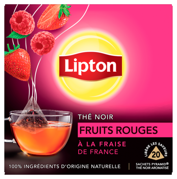 THÉ NOIR FRUITS ROUGES À LA FRAISE DE FRANCE
