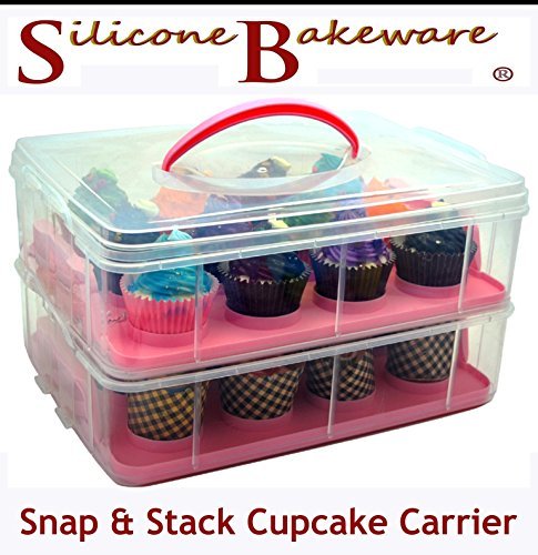 Porte- Cupcake réglable Snap et Stack 2 Couche ...
