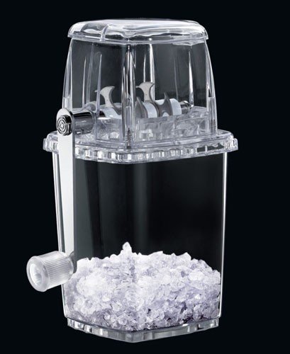 MisterChef® Broyeur à glace manuel plastique transparent - idéal pour les Cocktails, Slush pour les enfants - par misterchef® 5081950528122 (5081950528122)