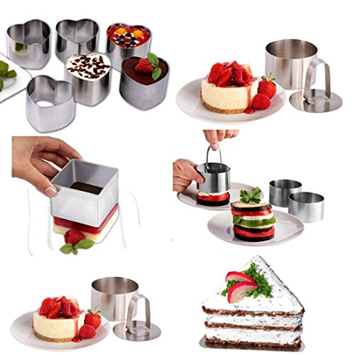 Mister Chef En acier inoxydable moules diy petit mousse lot de 5 5081950528184 (5081950528184)