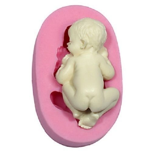 moule silicone bébé 3d enfant gateau pate à suc...