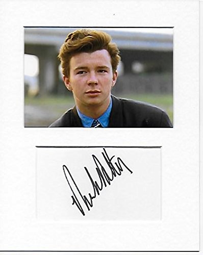 Celebrity Autographs 50 - Rick Astley authentique main signé Autographe modèle COA code EAN 5081951902594 