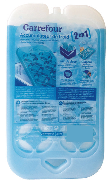 ACCUMULATEUR DE FROID 2-EN-1 CARREFOUR À 3,90 €