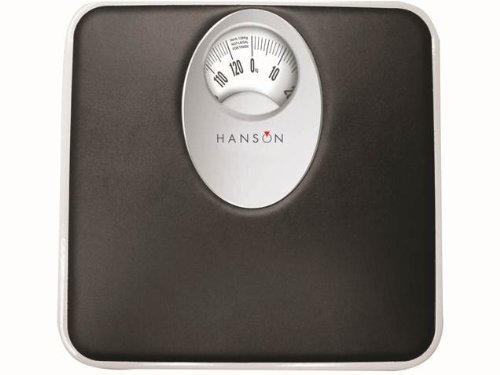 H61 pèse-personne mécanique à affichage large noir