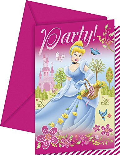 6 cartes d'invitation Princesse Summer Palace™