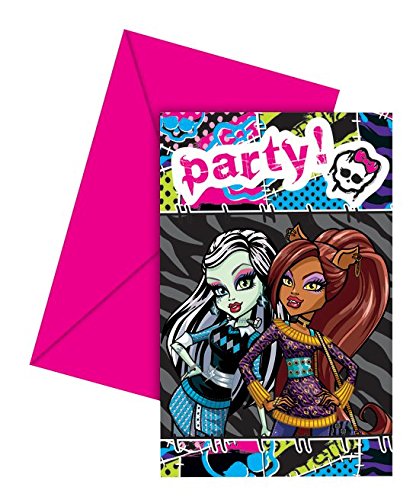 Makako - 6 invitations Monster High