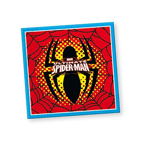 SPIDERMAN MARVEL 20 serviettes de table en papier Ultimate Spider-Man Marvel - 33cm x 33cm code EAN 5201184815267 
