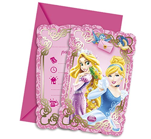 82650 - invitations avec enveloppes disney prin...