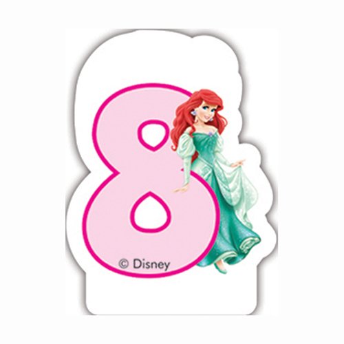 Princesse et animaux bougie d'anniversaire 8e