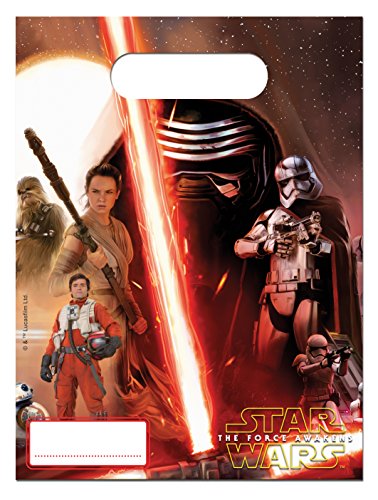 Générique 6 Sacs à Surprise de fête Star Wars VII Le Réveil de la Force en plastique code EAN 5201184862179 