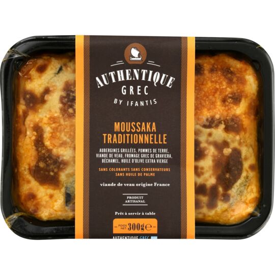  Plat cuisiné Moussaka AUTHENTIQUE GREC BY IFANTIS code EAN 5201310003230 