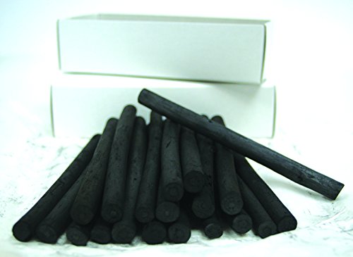 Coates - fusain en bois de saule - fabriqué au royaume-uni - ø 10-12 mm/l 13 cm - 20 bâtonnets code EAN 5203793949821 