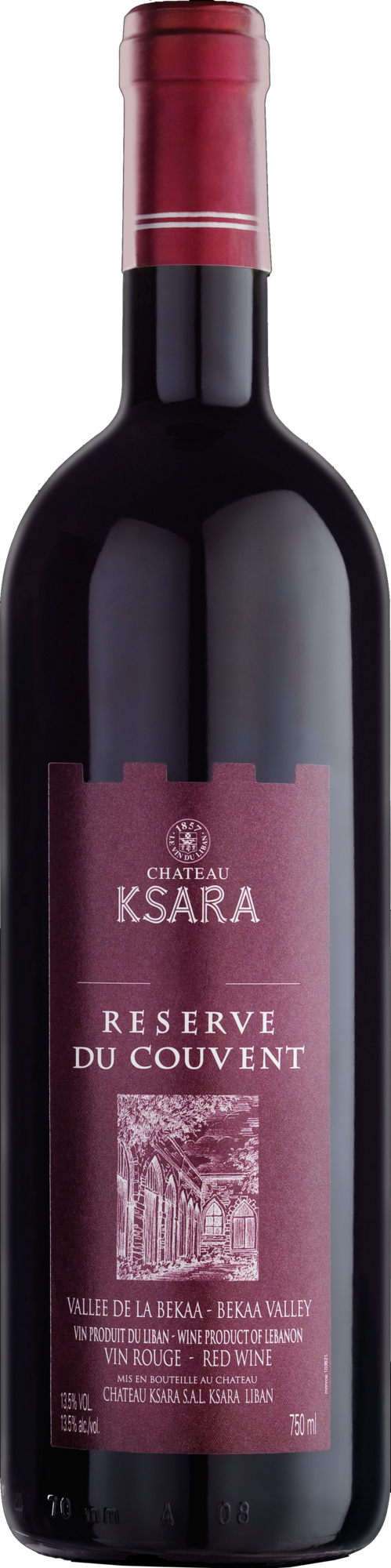 CHÂTEAU KSARA RÉSERVE DU COUVENT 2019 LIBAN
ROUGE code EAN 5281022542944 