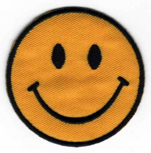 JATUJAKTHAI Ecusson brodé Ecussons Thermocollants5 Smiley Face 5295500130271 (5295500130271)