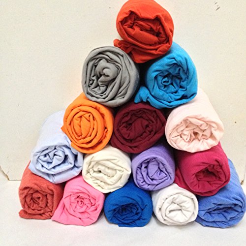 crazypriceuk fitted sheet For-your-Little-One Drap-housse 100 % jersey de coton pour lit bébé Crème 140 x 70 cm +15 cm 5303367306835 (5303367306835)