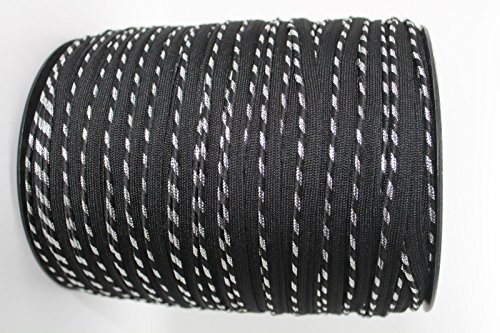 4M Noir et Argent Cordon de passepoil Gap Biais...