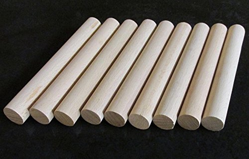 10 x chevilles en bois, Craft bâtons de 20 mm d...