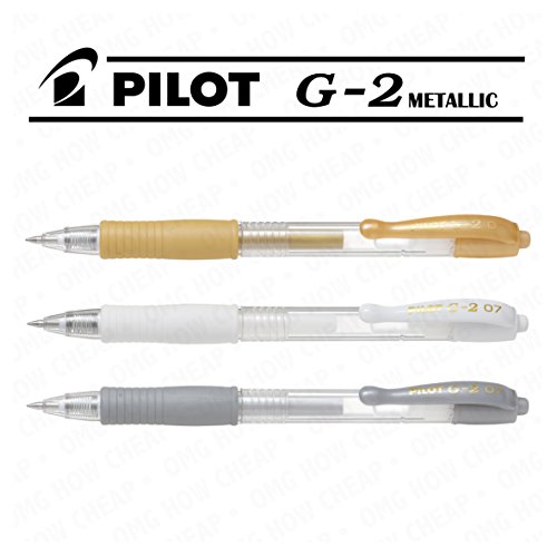 G-2 & pastel métallique 0,7 mm-stylo bille rétr...