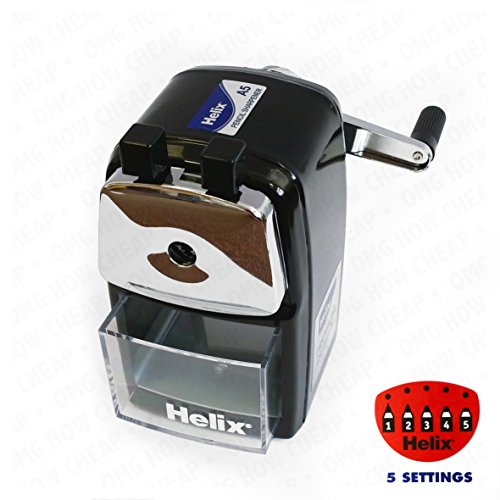 Taille-crayon de bureau en métal noir