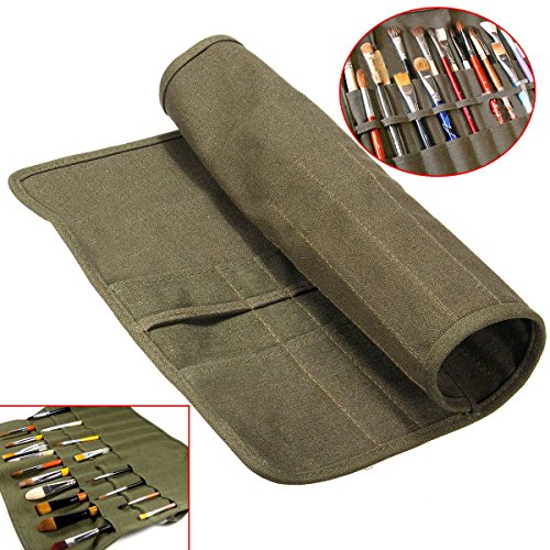 Mohoo Rouleu de Toile Sac De Pinceau Cases Arti...