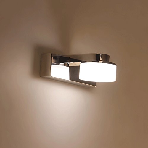 QZz salle de bain Acier inoxydable LED Bathroom...