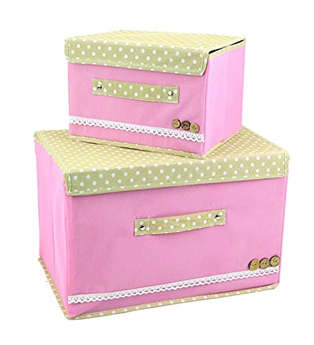FloraFox Armoire 2pcs imprimé pliable floral sous-vêtements rangement boîtes pink free size 5356314227714 (5356314227714)