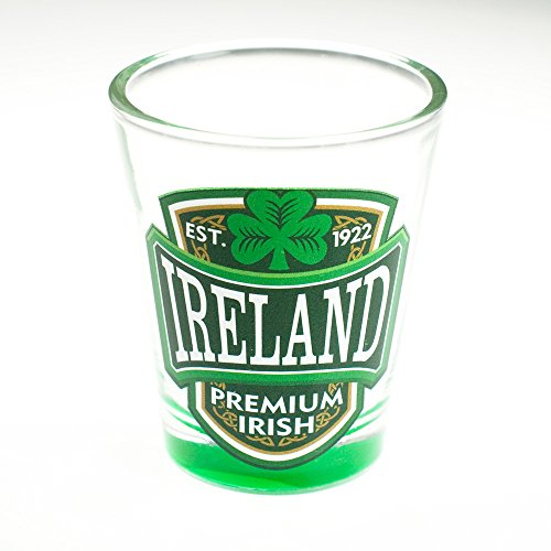 Carrolls Irish Gifts Loose Shot Glass With Ireland, Premium Irish And Green Shamrock Design code EAN 5390711513469 