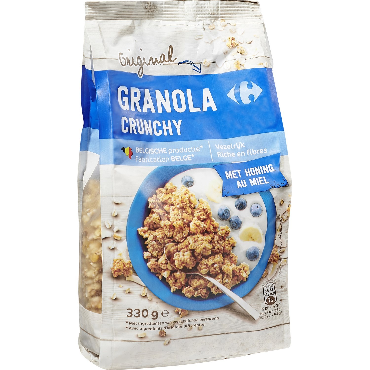 Céréales Granola Crunchy au miel CARREFOUR