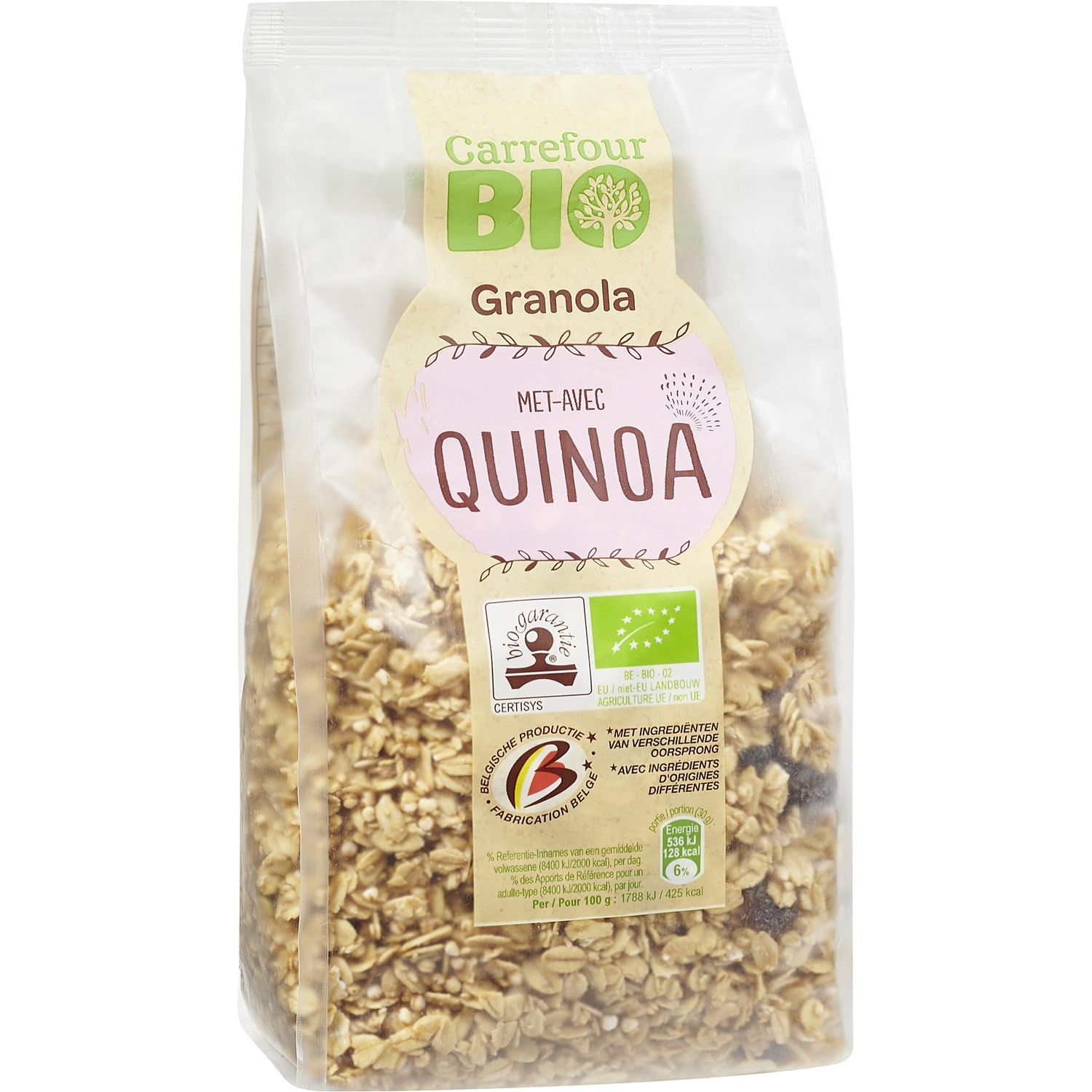 Céréales bio Granola avec quinoa CARREFOUR BIO