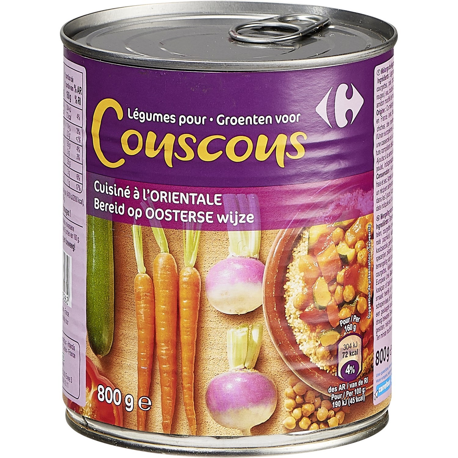 Légumes cuisinés à l'orientale pour couscous CA...