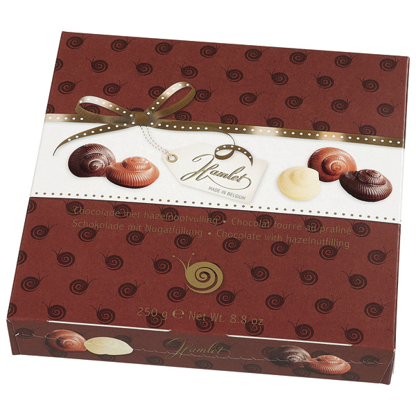 BOITE ESCARGOTS FOURRES PRALINÉ 
