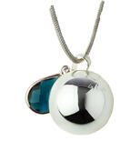 Bijou de grossesse Bola Argentée avec pierre et...