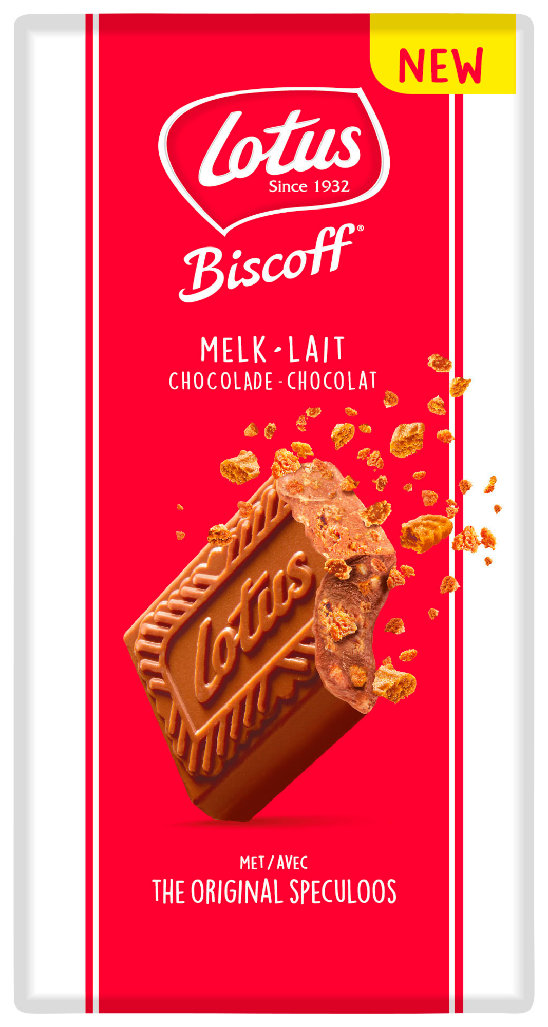 LOTUS BISCOFF TABLETTE ÉCLATS CHOCOLAT code EAN 5410126003802 