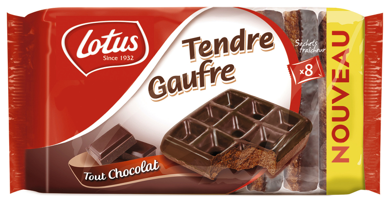 TENDRE GAUFRE TOUT CHOCOLAT LOTUS