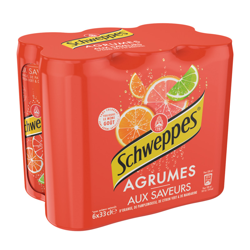 BOISSON GAZEUSE AGRUMES Schweppes