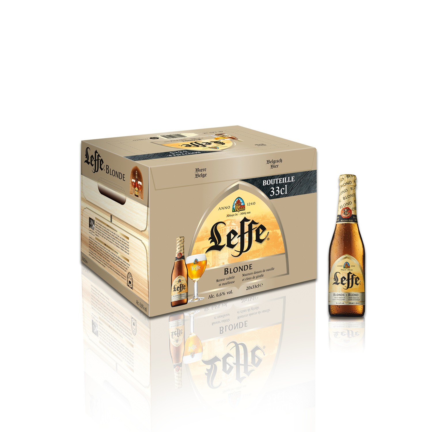 LEFFE BLOND Bière belge blonde LEFFE code EAN 5410228212805 