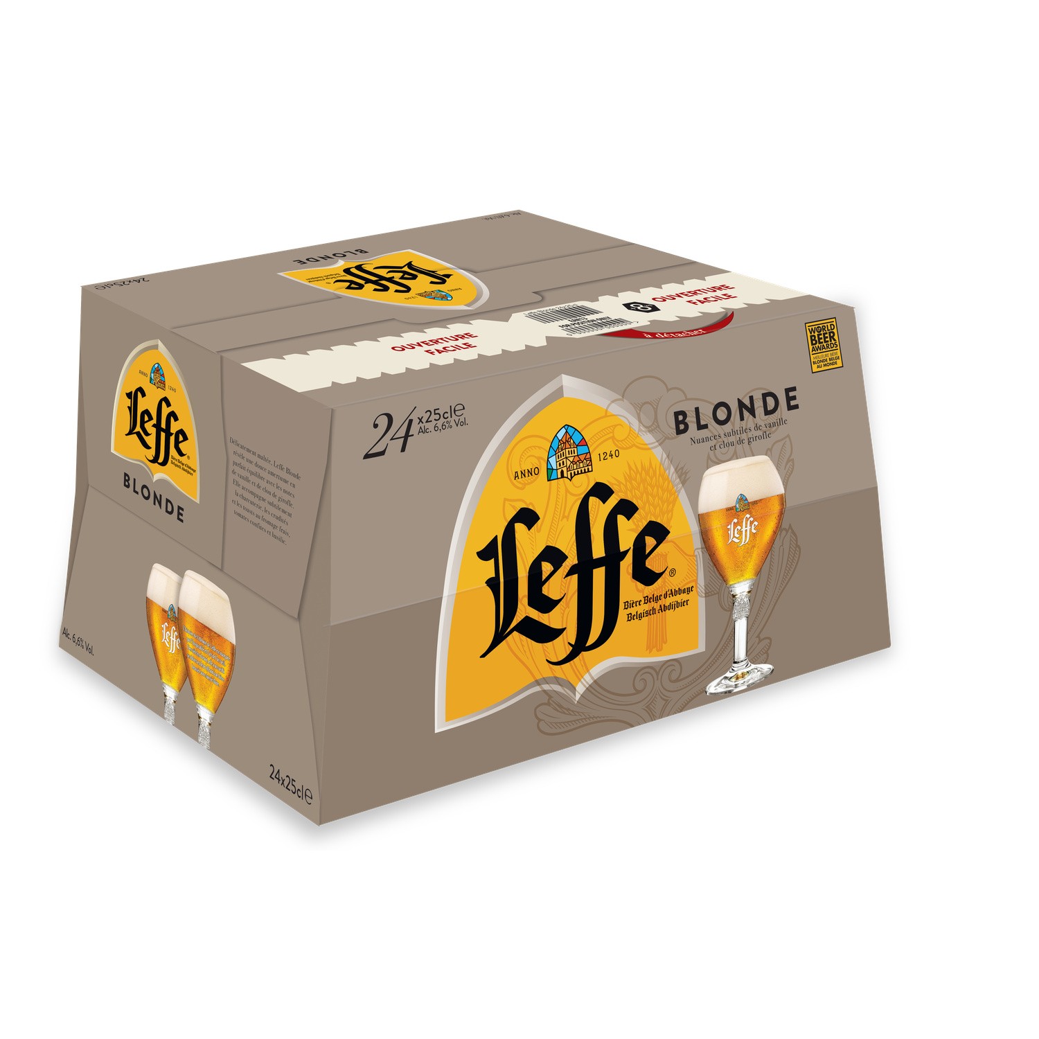 LEFFE BLOND Bière belge blonde LEFFE code EAN 5410228258520 