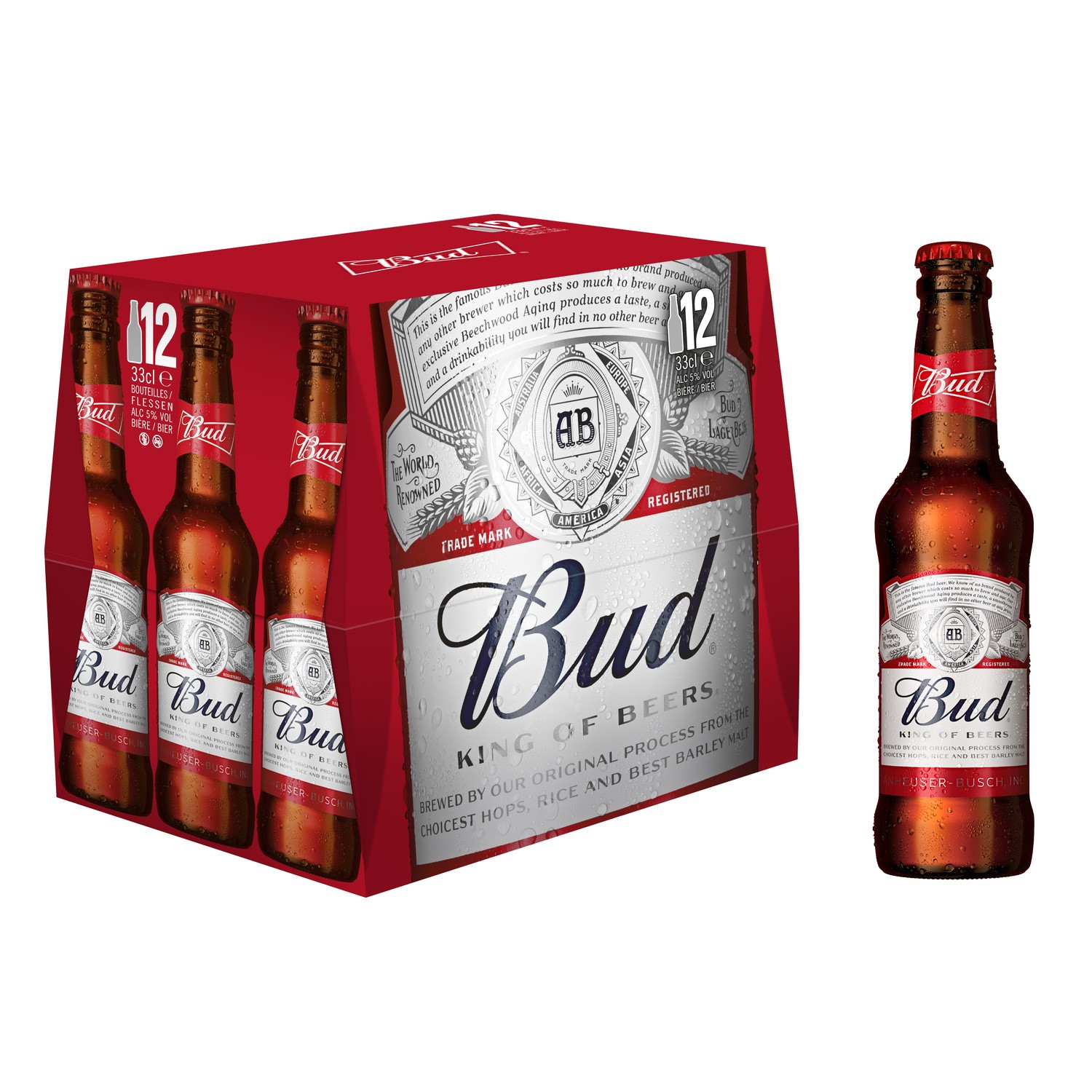 BUD Bière blonde BUD code EAN 5410228274612 