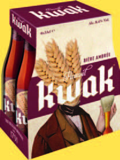  BIÈRE BELGE AMBRÉE "KWAK" code EAN 5410228280675 