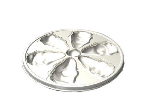 8 assiettes à huîtres Argent plastique jetable ...