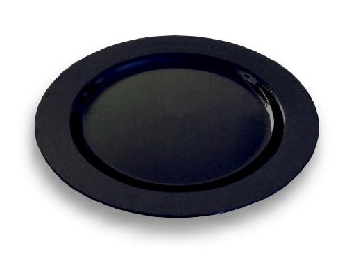20 assiettes plastique jetables couleur noire 1...