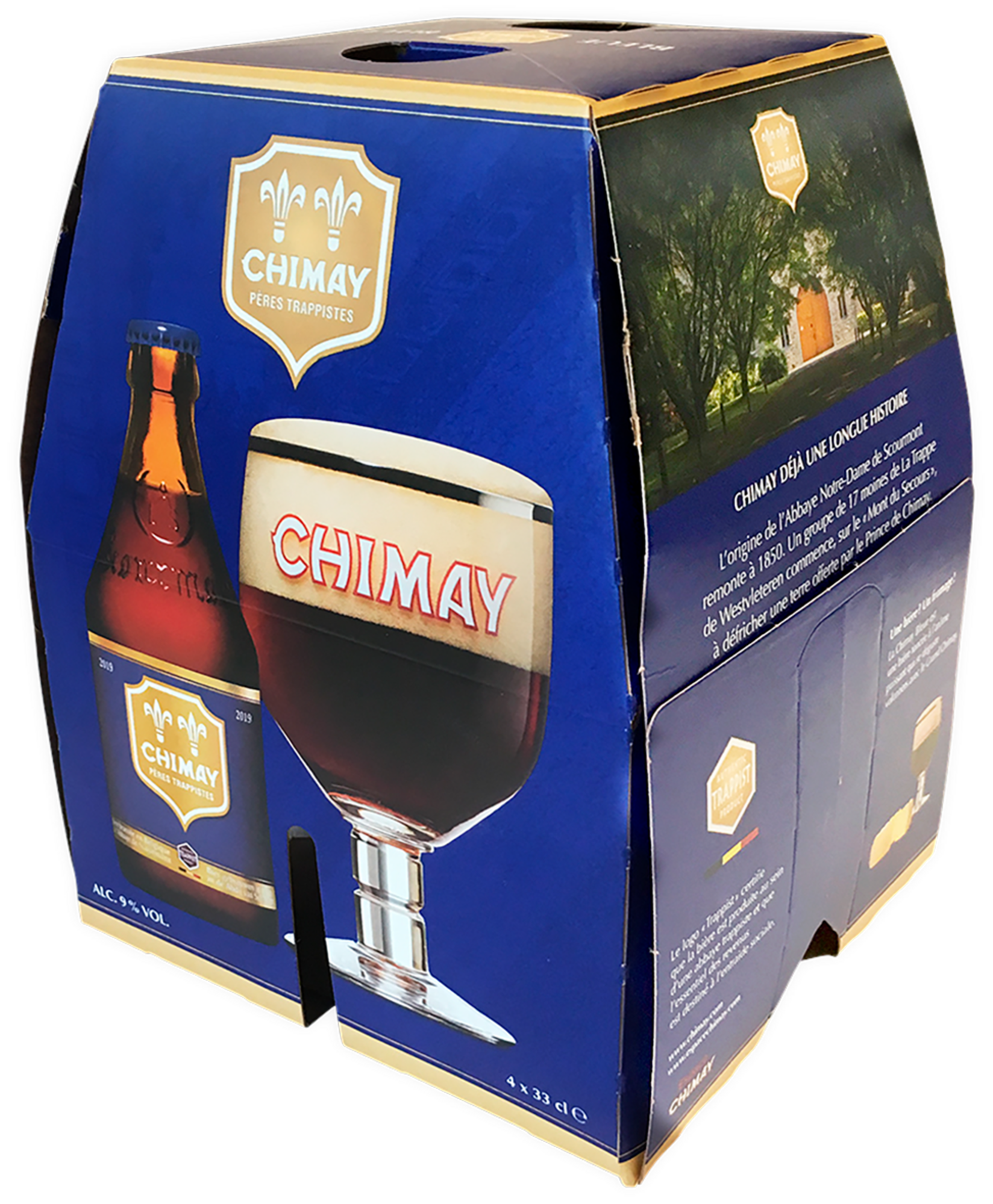 BIÈRE AMBRÉE BLEUE
